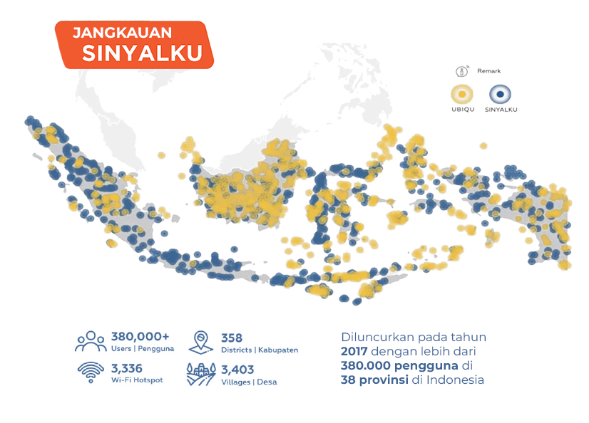 JANGKAUAN SINYALKU
Sinyalku menjangkau seluruh wilayah indonesia. 
Diluncurkan pada tahun 2017 dengan lebih dari 380.000 pengguna di 38 provinsi.